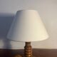 Sculpted wooden table lamp from the 1960s.