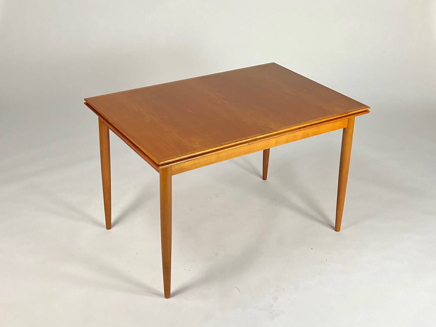 Vintage Cherrywood Dining Table Extendable 1960s Mid-Century