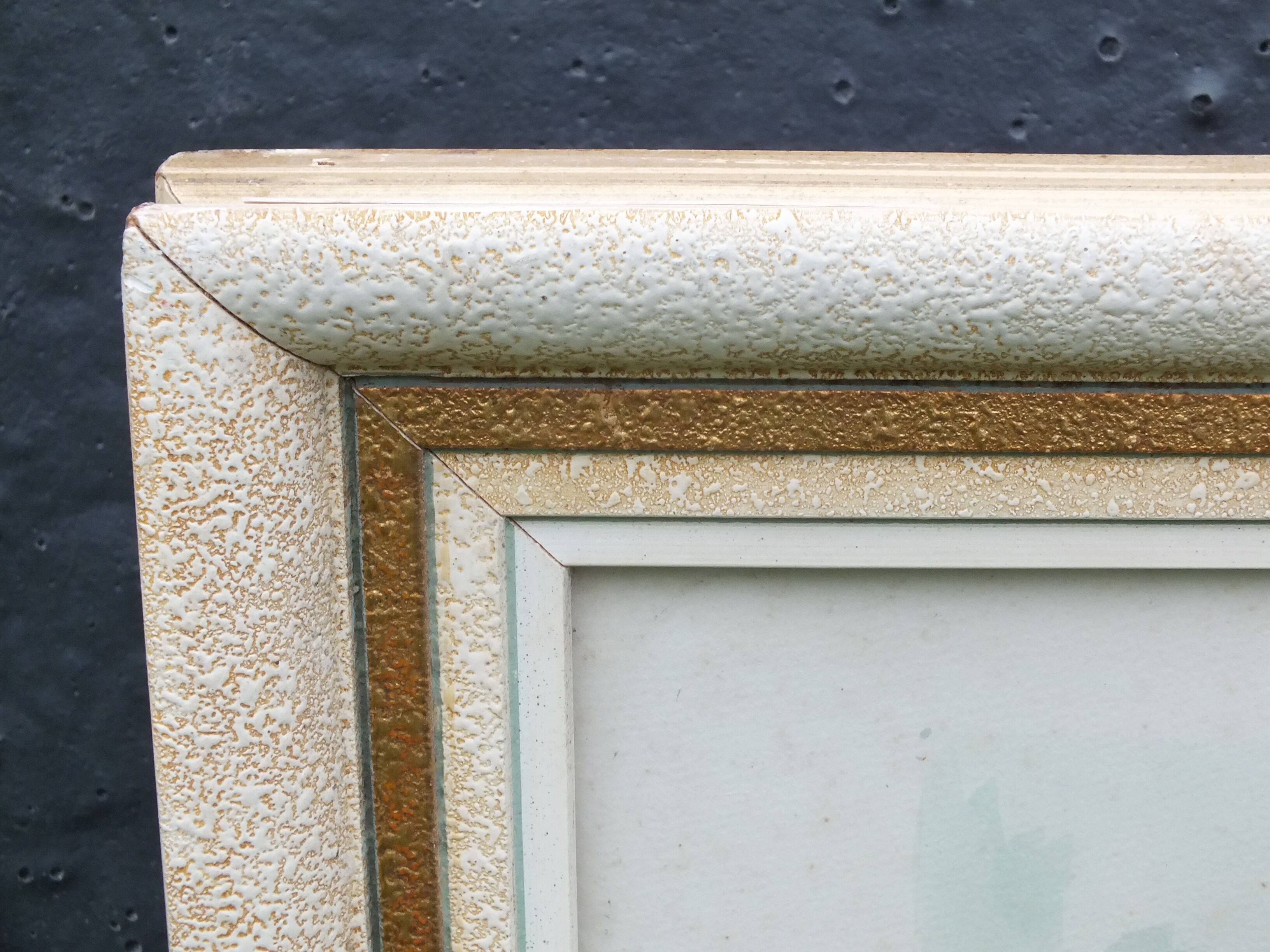 Large watercolor bouquet of flowers signed Bessonnat