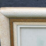 Large watercolor bouquet of flowers signed Bessonnat