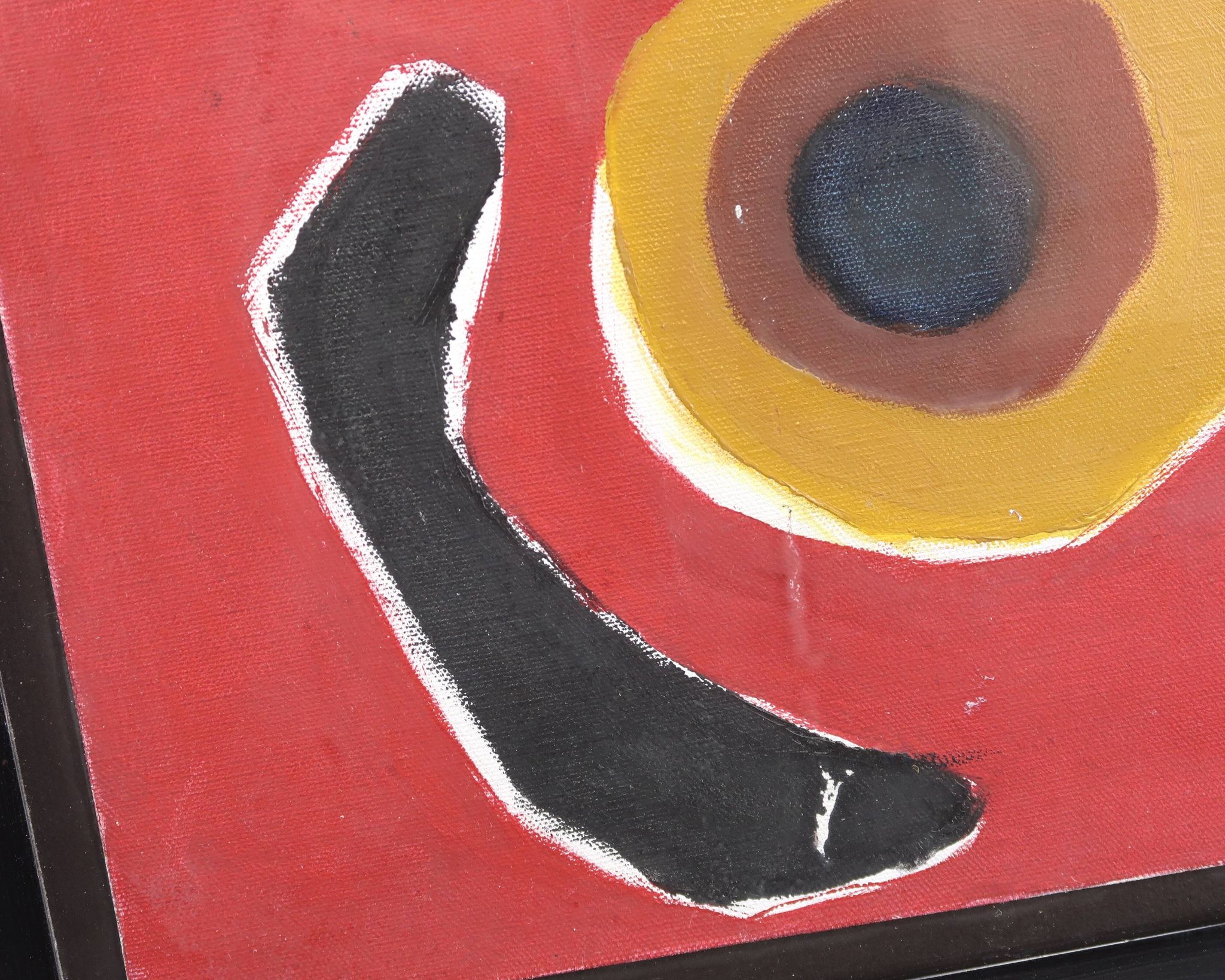 Peinture abstraite signée, années 80