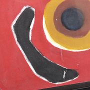 Peinture abstraite signée, années 80