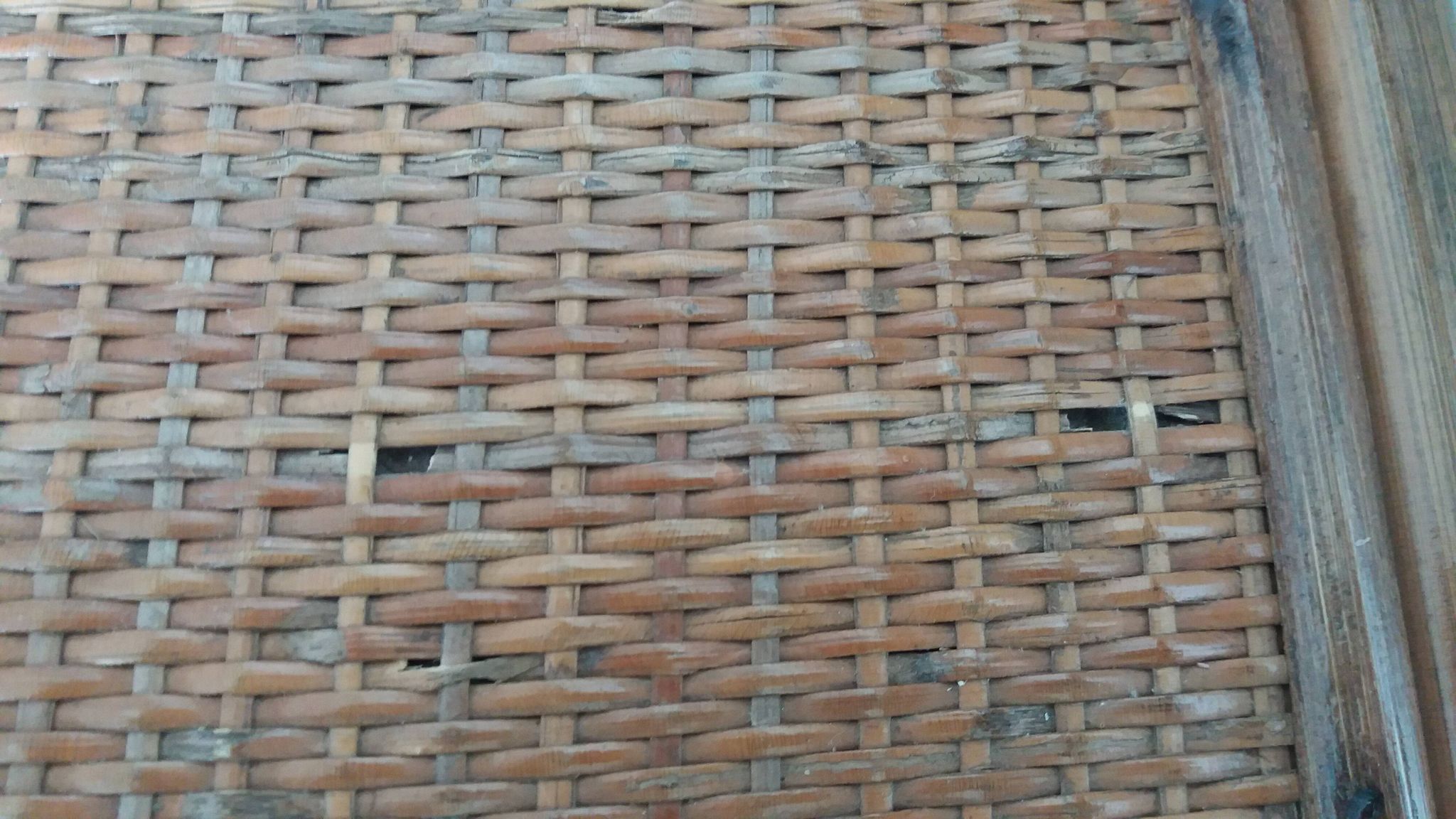 Rattan and wicker chest of drawers