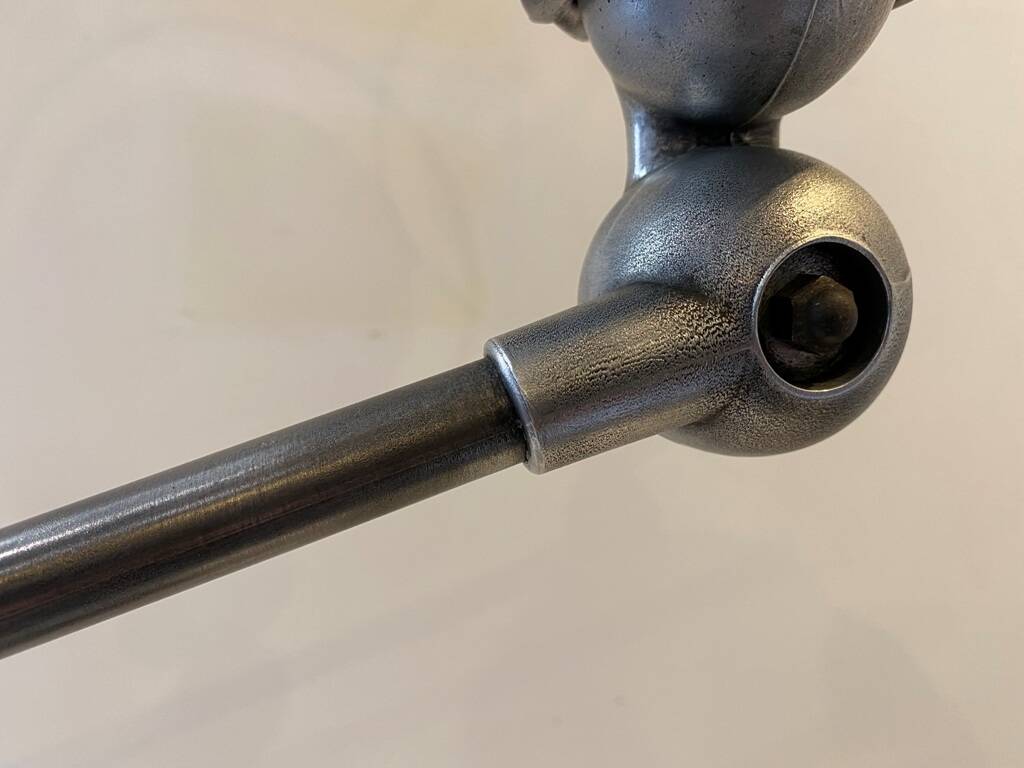 Lampe de bureau Jieldé 2 bras 40cm graphite industriel Jean Louis Domecq