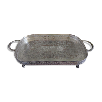 Sheffield Silver Metal Service Tray