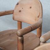 Pine Mid-Century Arm Dining Chairs attr. to Rainer Daumiller (8)