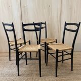 Serie de 4 chaises italienne - 1960