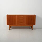1950s Scandinavian sideboard with inlaid handles