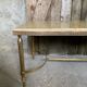 Coffee table 60' marble and brass