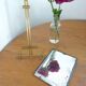 Table mirror on a brass easel
