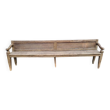 19th-century church pew, 245 cm long