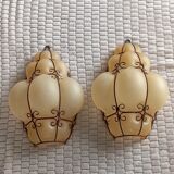 Murano crystal wall lamps