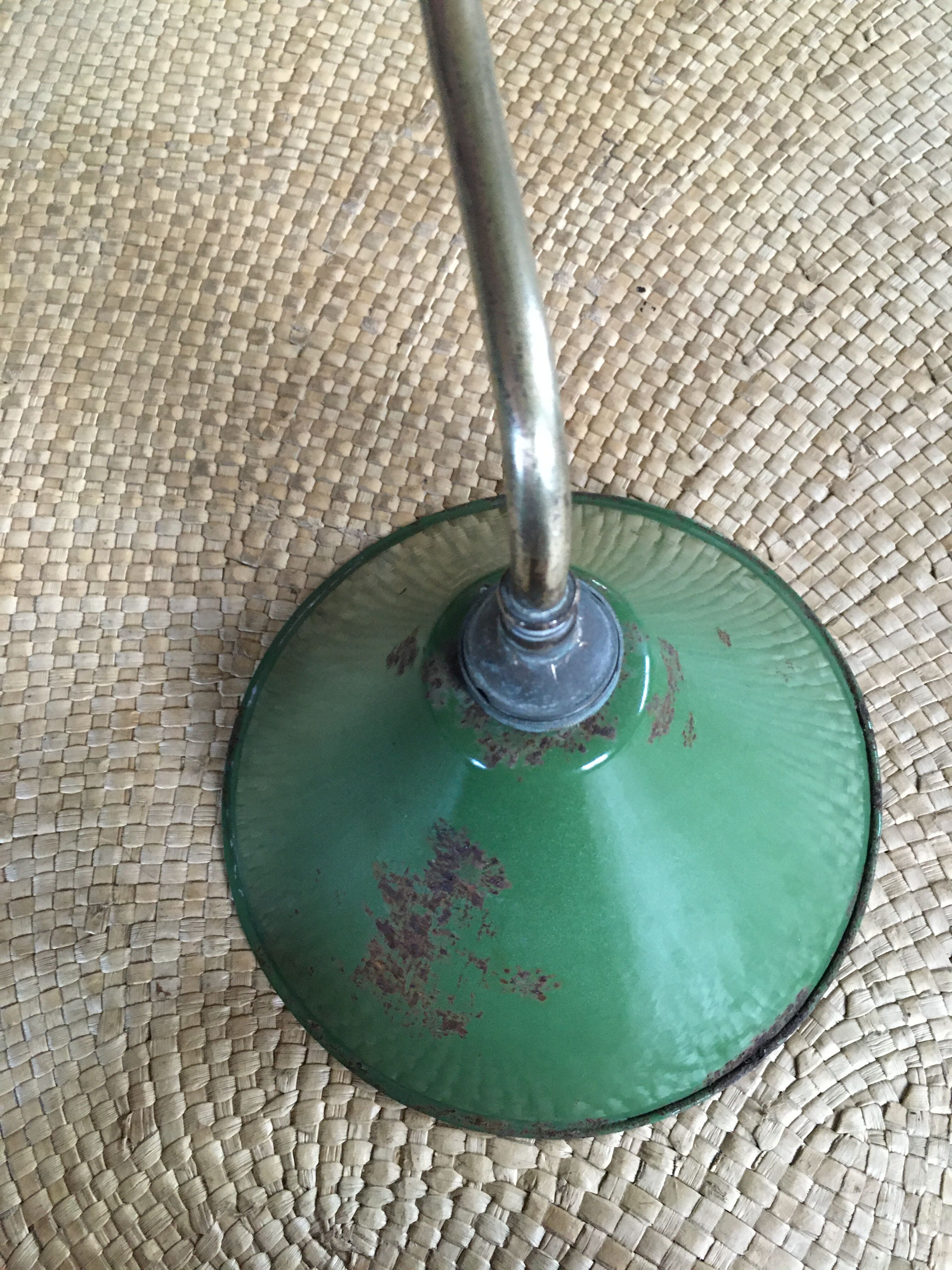 Enamelled sheet metal wall light