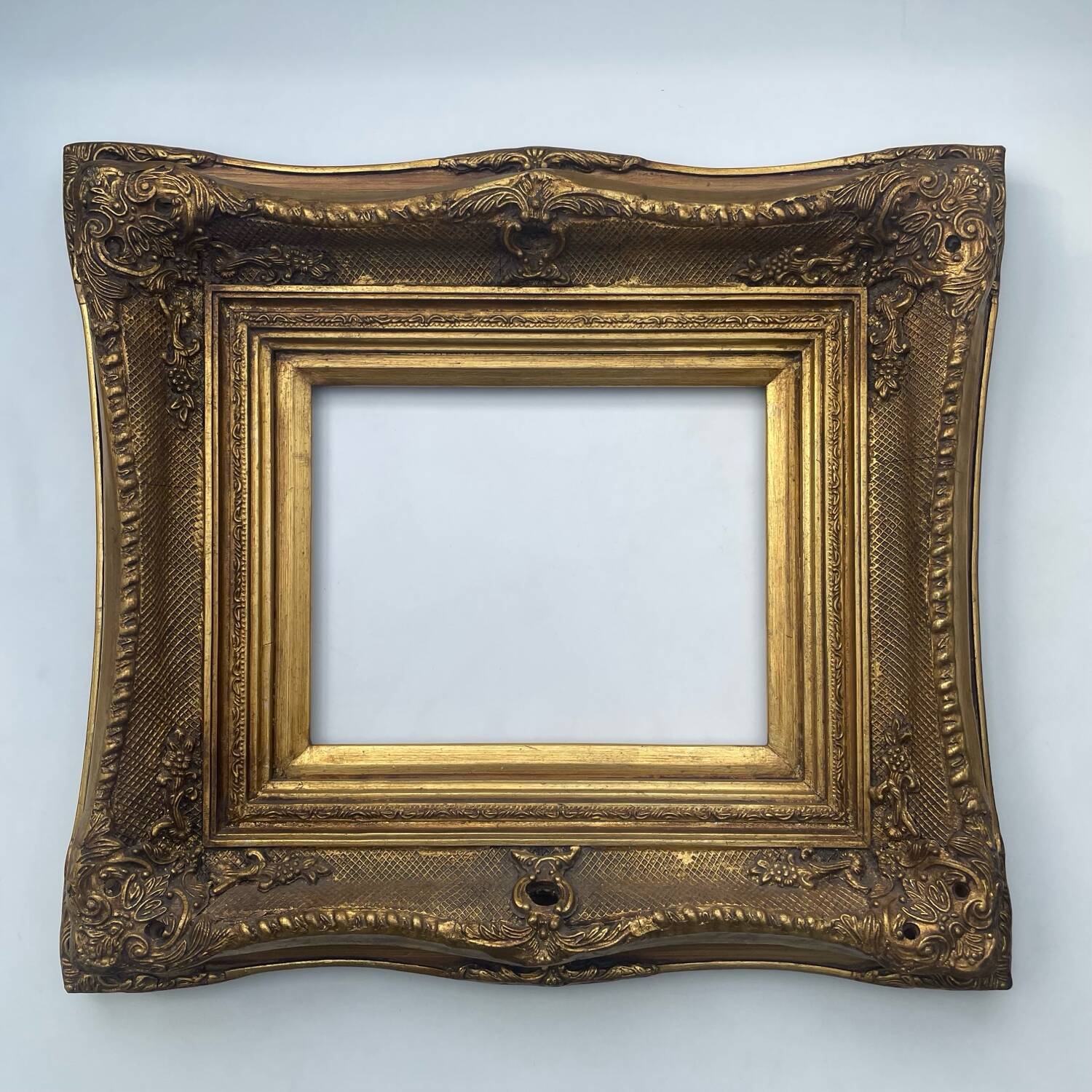 Antique golden wood frame