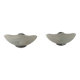 Paire d'appliques en chrome et verre sablé, Italie, 1970