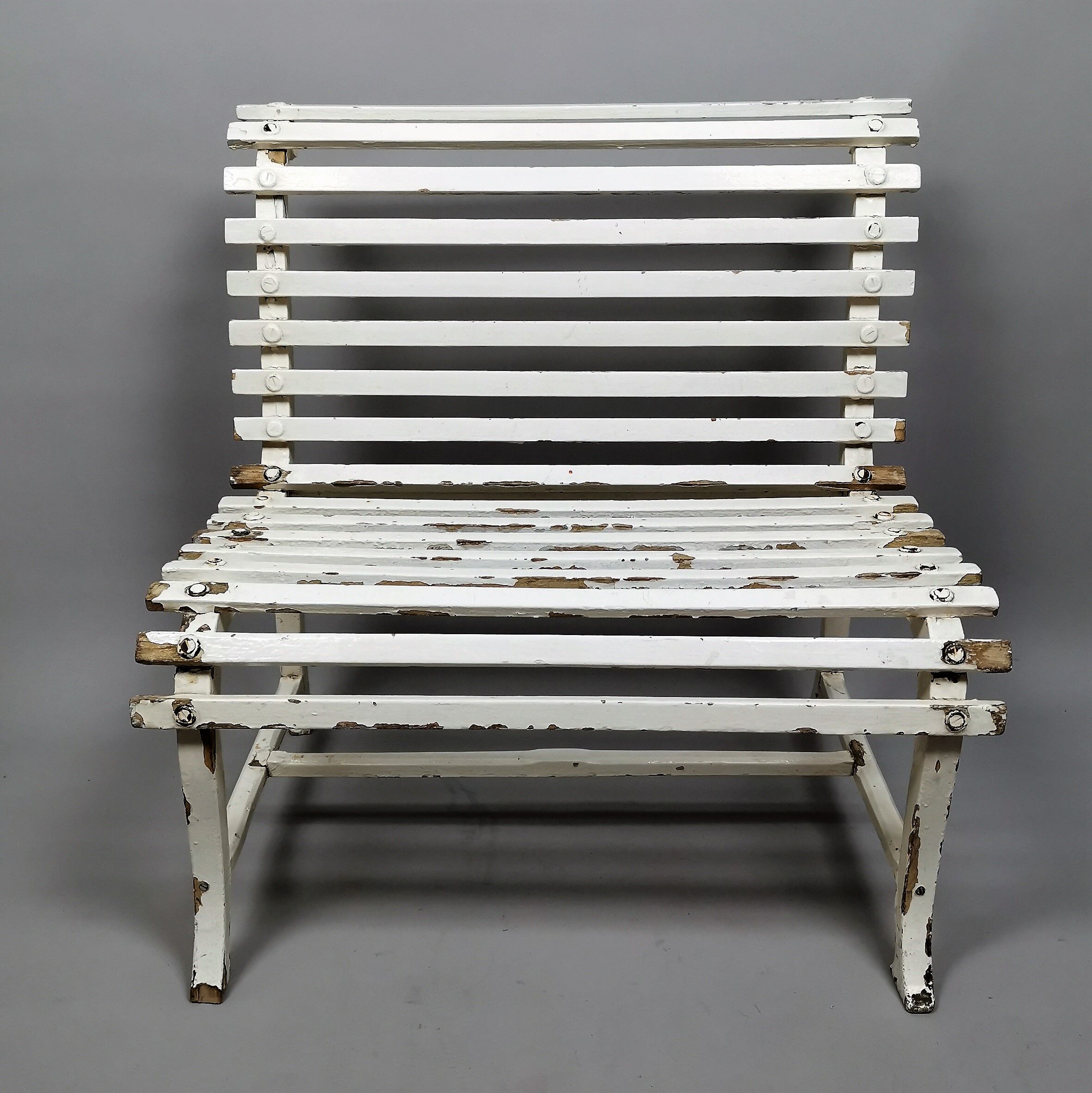 Small child bench painted wooden