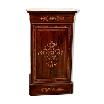 Bedside of the period Charles X in marquetry XIXth