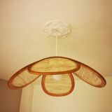 Suspension canvas and bamboo