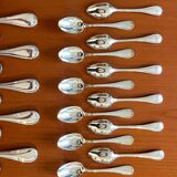 Christofle ribbons, 61-piece flatware set, excellent condition