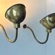 Pair of vintage brass wall lights, France 1970