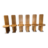 6 chaises postmoderniste