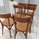 Suite de 6 chaises de Bistrot Baumann vintage 1960