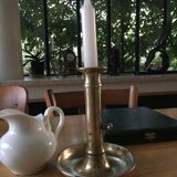 Brass candlestick with pusher
