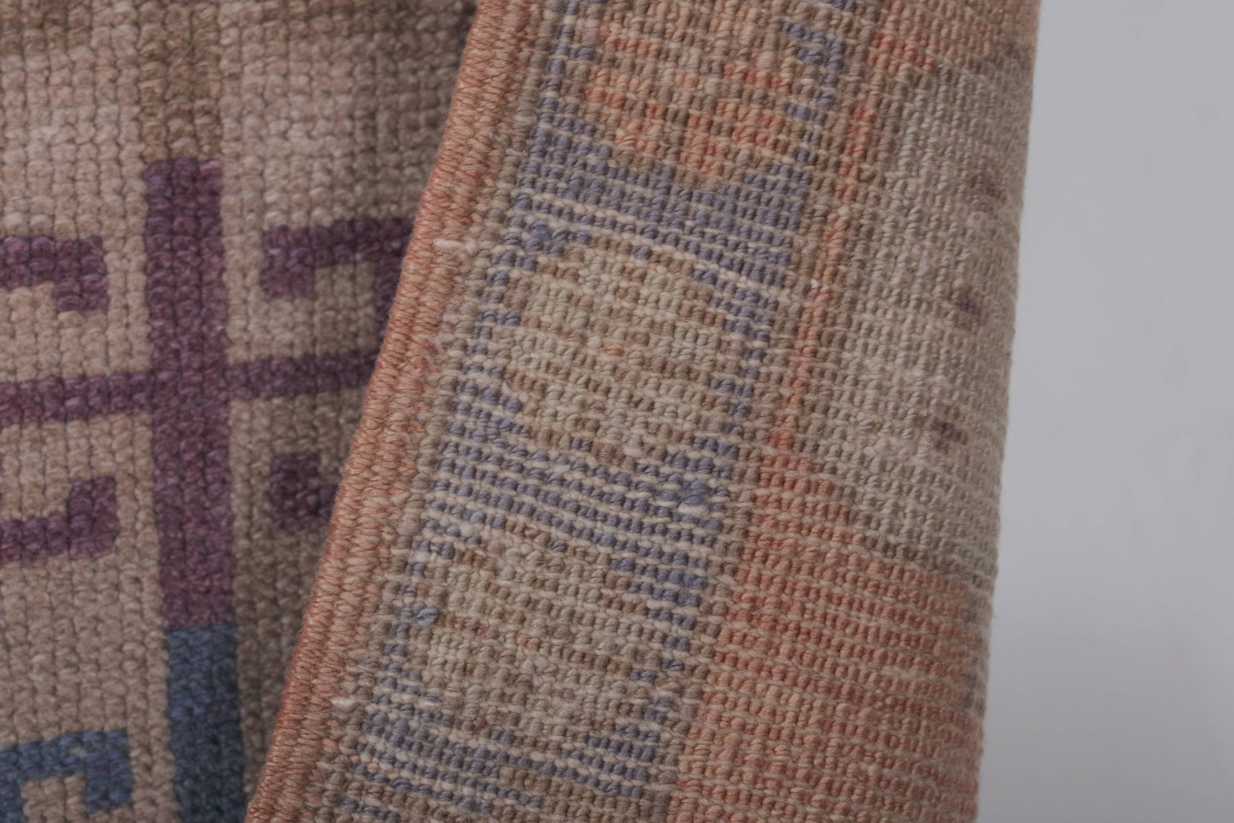 Vintage Turkish Oushak Rug Handwoven 125x198 cm