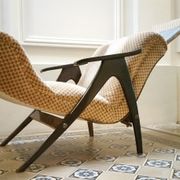 Fauteuil Wing chair à système de relaxation année 50/60