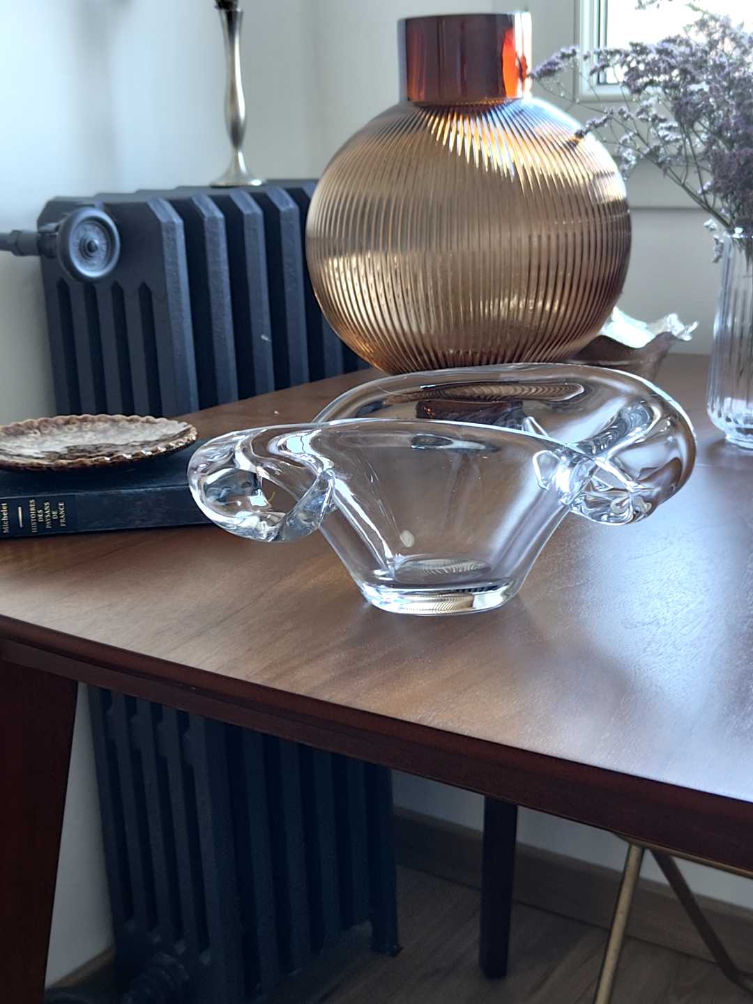 Crystal Centrepiece Bowl - Signed Schneider France