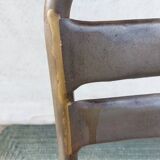 3 chaises en métal, style Tolix