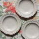 3 hollow white plates Cerenne Vallauris