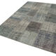 Hand-knotted oriental vintage 170 cm x 241 cm grey patchwork rug