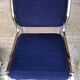 Paire de fauteuils vintage chrome et microfibre bleue circa 70