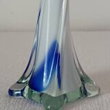 Pair of colored glass soliflores, 1960s