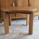 Table ronde à rallonge orme massif huilé Regain