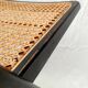 Chaise pliante en bois et cannage