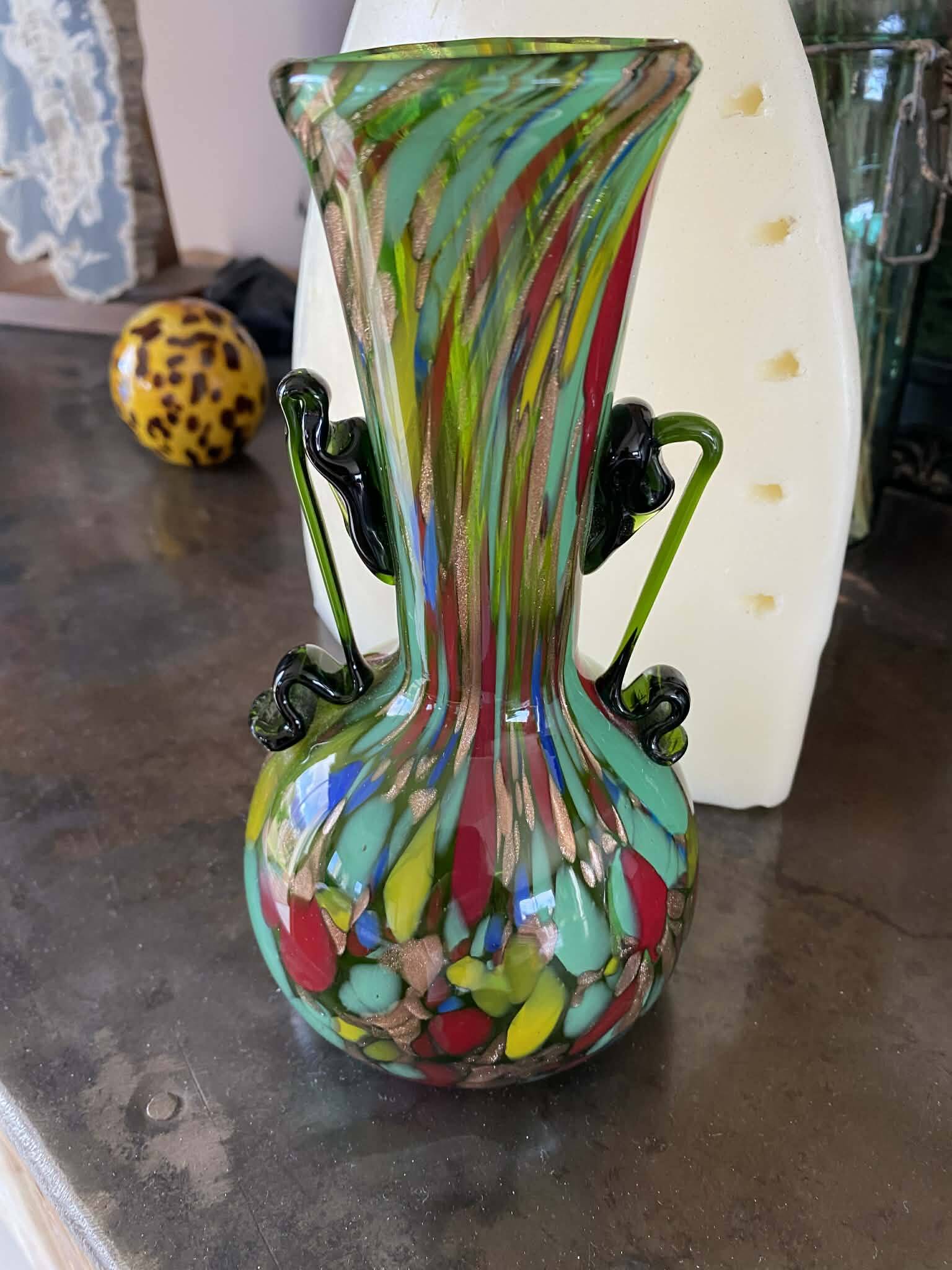 Murano glass vase