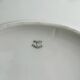 White fine porcelain soup tureen with relief decoration.