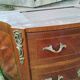 Commode ancienne marqueterie style louis xvi plateau marbre