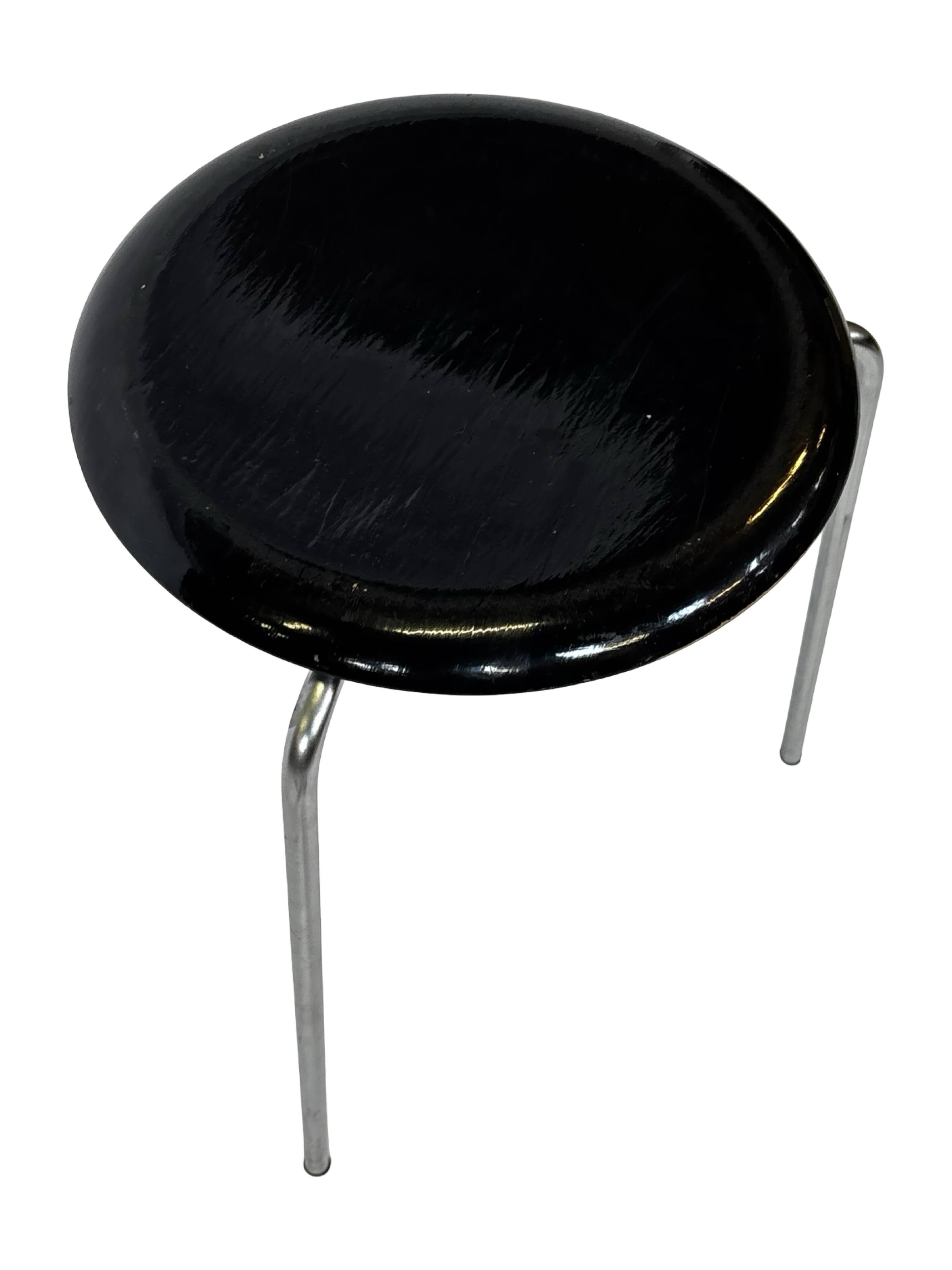 Vintage Fritz Hansen Dot Stool Arne Jacobsen Danish Design