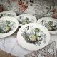 Set of 5 Royal Doulton deep plates in the Kirkwood pattern.