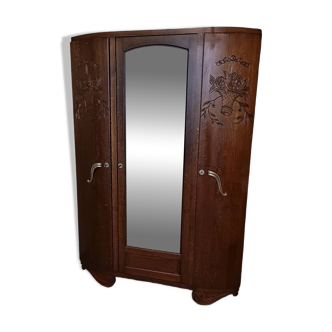 Antique Art Deco Wardrobe