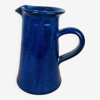 Blue Alsace stoneware pitcher, ceramic