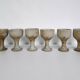6 footed stoneware cups, Pottery of Vézelay - Albert Breton