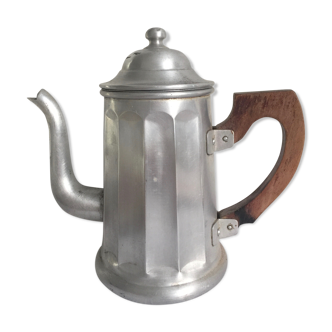 Cafetière à facettes anse en bois