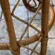 Pair of round coffee tables in vintage rattan and glass from the 1960s