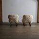 Pair of early edition Clam Chairs by Arnold Madsen for Madsen & Schubell, Denmark 1944