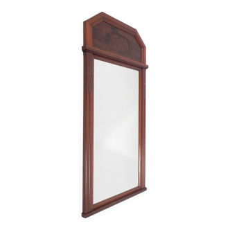Art Deco mirror in mahogany frame