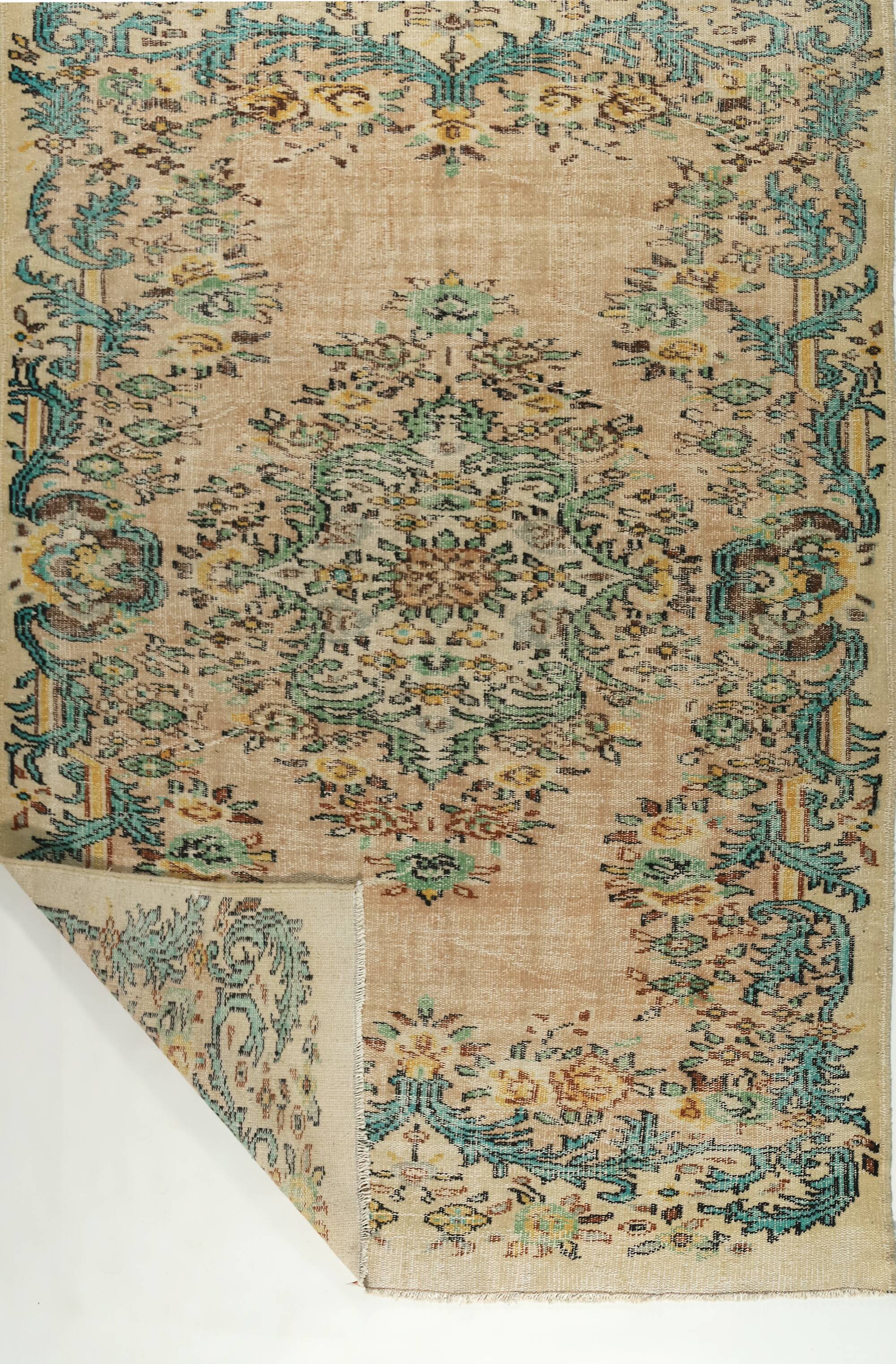 Anatolian handmade vintage rug 268 cm x 171 cm